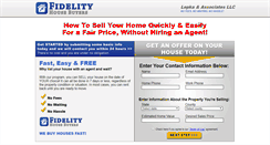 Desktop Screenshot of fidelityhousebuyers.com