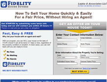 Tablet Screenshot of fidelityhousebuyers.com